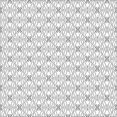 Vector geometric pattern. Repeating elements stylish background abstract ornament for wallpapers and backgrounds. Black and white colors.