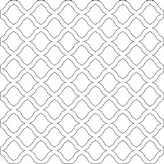 Vector geometric pattern. Repeating elements stylish background abstract ornament for wallpapers and backgrounds. Black and white colors.