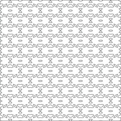 Vector geometric pattern. Repeating elements stylish background abstract ornament for wallpapers and backgrounds. Black and white colors.