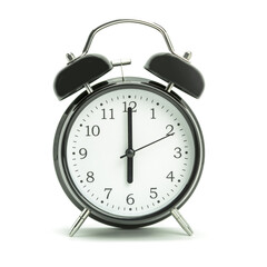 Black light alarm clock on a white background