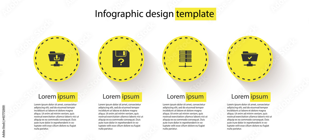 Poster set ftp folder download, unknown document, server, data, web hosting and operation successful. busin