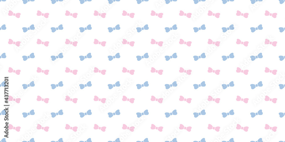 Poster cute bow seamless repeat pattern background.