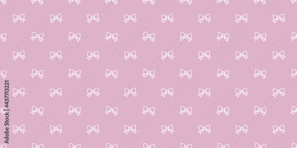 Poster bow seamless repeat pattern background.
