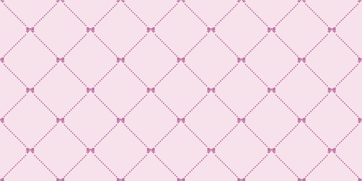 Bow seamless repeat pattern background.
