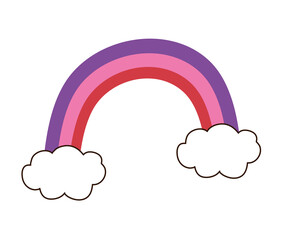 rainbow and clouds