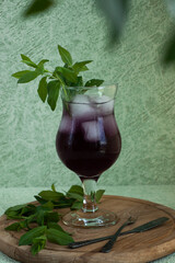 cocktail with mint
