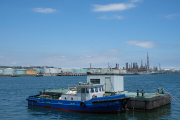 Fototapeta na wymiar 神奈川県横浜市根岸港の風景