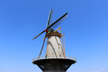 オランダ風車　長沼フートピア公園　日本宮城県登米市迫町