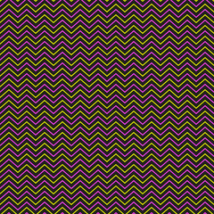 Pink and yellow zig zag lines. Vector seamless cornered stripes wallpaper.