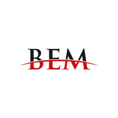 BEM swoosh horizon initials, letter corporate logo designs inspiration
