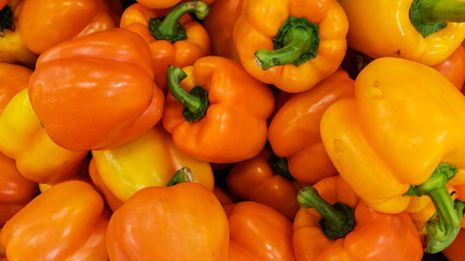 Orange and yellow chilli peppers