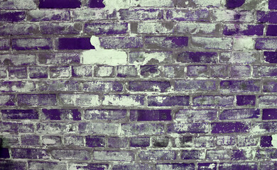 Old purple brick wall texture background