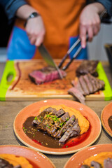 person preparing food