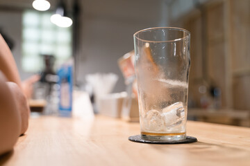 Iced nitro cold brew coffee