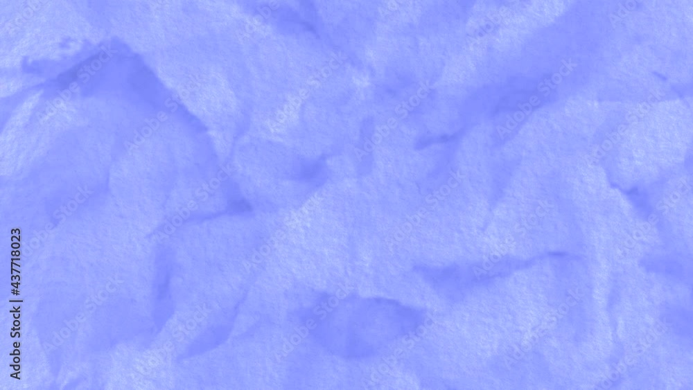 Aufkleber abstract blue sheet of paper crumpling with a stop motion effect, seamless loop. animation. watercol