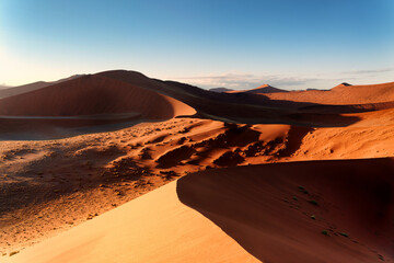 Fototapeta na wymiar Sossuvlei dunes in Namibia.
