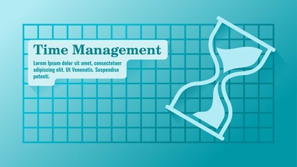 Time Management with Hourglass Presentation Template