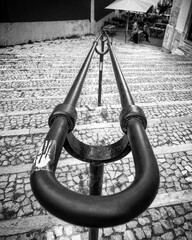 Corrimão, escadas, rua 
