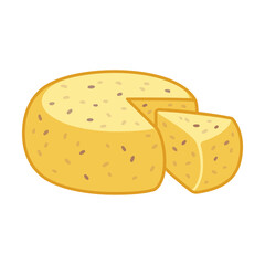 Latvian Jani cheese cartoon drawing