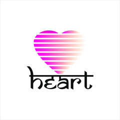 Fading Heart Line Pattern Vector Love Symbol Decoration