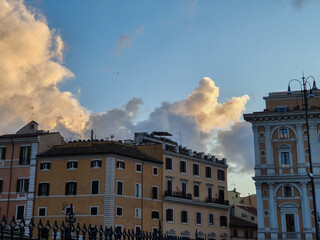 italian rome sky evening