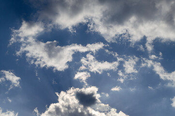 Sky and clouds on a sunny day