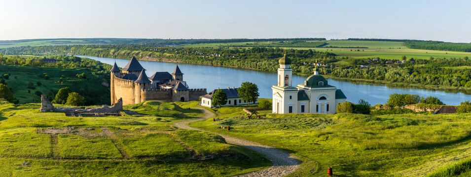 The Khotyn Fortress is a fortification complex located on the right bank of the Dniester River in Khotyn, Chernivtsi Oblast of western Ukraine.