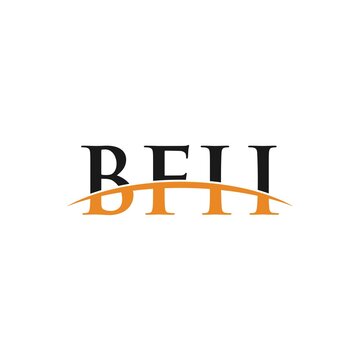 BFH initials swoosh horizon, letter logo designs corporate inspiration