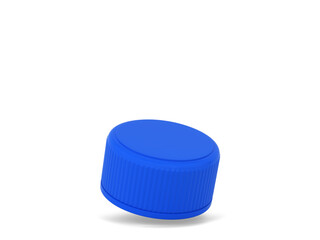 Blank plastic bottle cap