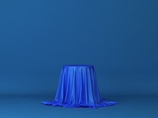 Cylinder covered with piece of cloth