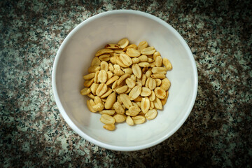 Bowl of peanuts
