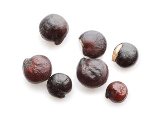 Healthy quinoa on white background