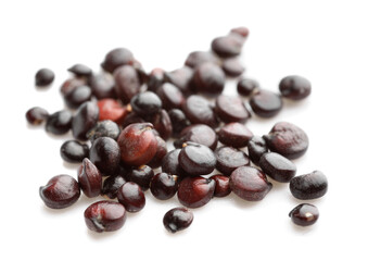 Healthy quinoa on white background