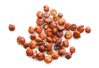 Healthy quinoa on white background