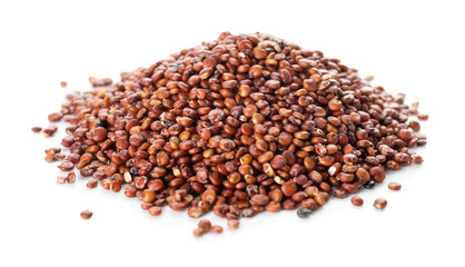 Healthy quinoa on white background