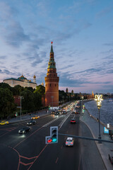 Obraz premium View of the Moscow Kremlin from the Bolshoi Kamenny Bridge