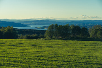 Lake Mjøsa north of Toten, Norway.