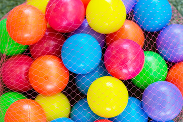 Fototapeta na wymiar colored balls. Many spheres. colored balloons