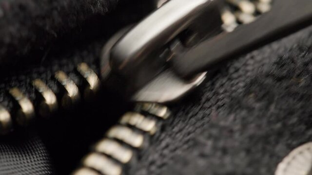 Extreme close up of zip.