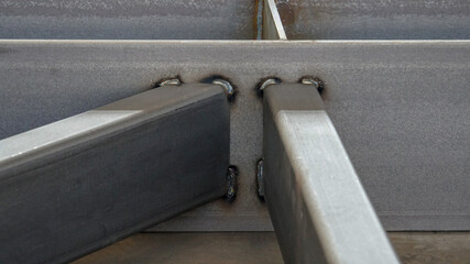 Obraz premium Different sizes of metal pipes.