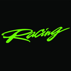Racing lettering vector. Supercar decal SVG. Download it now © Inora