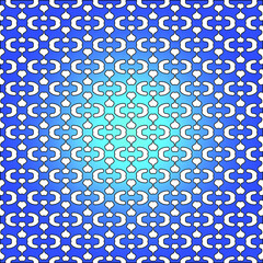 Geometric vector pattern with azure and blue gradient. simple ornament for wallpapers and backgrounds.
