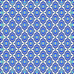 Geometric vector pattern with azure and blue gradient. simple ornament for wallpapers and backgrounds.