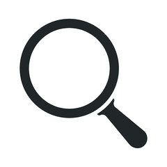 search, magnifying glass icon vector