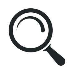 search, magnifying glass icon vector