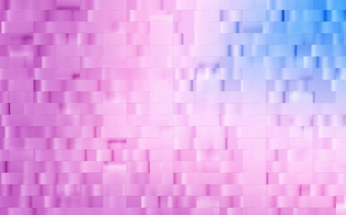 Blue, purple rectangles texture with halftone gradient