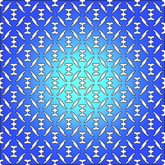 Geometric vector pattern with azure and blue gradient. simple ornament for wallpapers and backgrounds.