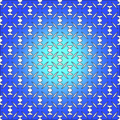 Geometric vector pattern with azure and blue gradient. simple ornament for wallpapers and backgrounds.