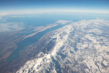 Vista aerea del Parco Nazionale Paklenica in Croazia