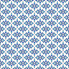 Geometric vector pattern with azure and blue gradient. simple ornament for wallpapers and backgrounds.